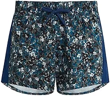 Kanu Surf Womens, Darren Stretch UPF 50+ Active Swim and Workout Boardshort, Bloom Black, 6