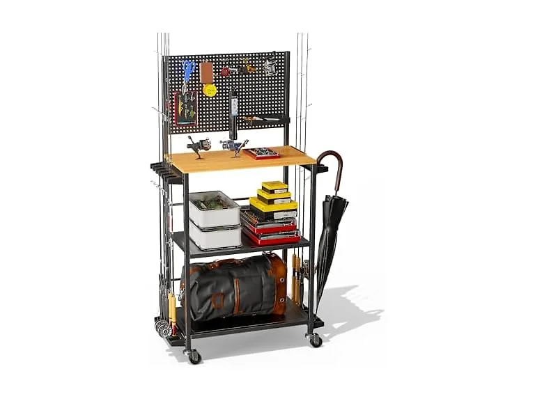 3-Tier Fishing Rod Storage Rack