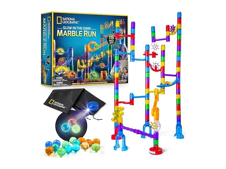 Nat'l Geographic Glow Marble Run 115pc