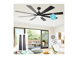 Parrot Uncle VZA01A115BK-PU 72 Inch Ceiling Fans with Ligh