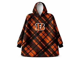 Pegasus FWD-PEG-NFL-6B43 NFL Team Cozy Sherpa Hoodie - OSFM Cincinnati Bengals 