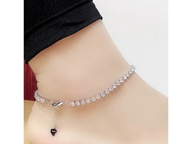 Adjustable Crystal Anklet