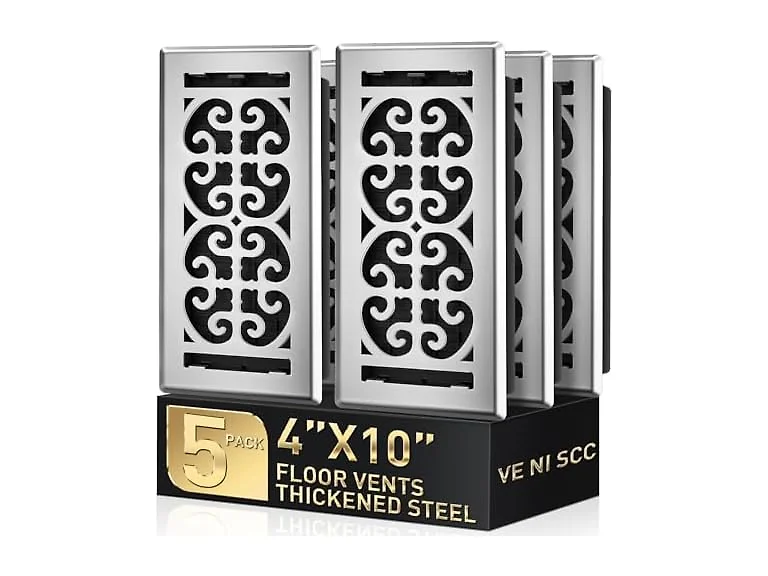 VE NI SCC Satin Nickel Floor Vent Covers