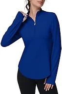 GGOV Women's Golf Polo Long Sleeve Workout Tops V Neck UPF 50+ Sun Protection Quick Dry Lightweight Active Tennis Shirts