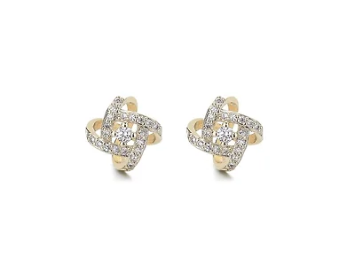 14K Gold Love Knot Stud Earrings