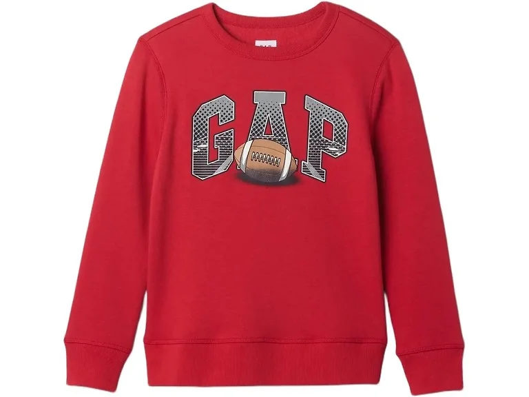 GAP Boys' Relaxed Logo Crew