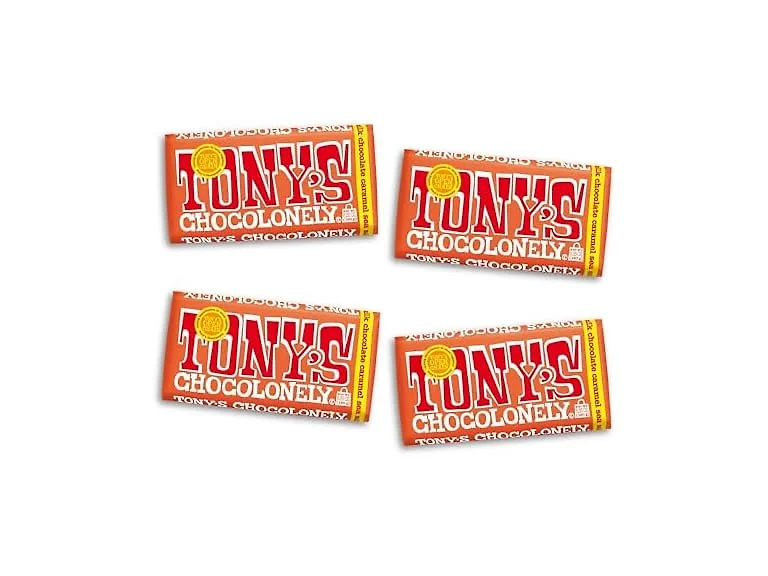 Tonys Chocolonely Milk Choc Caramel 4 Bars