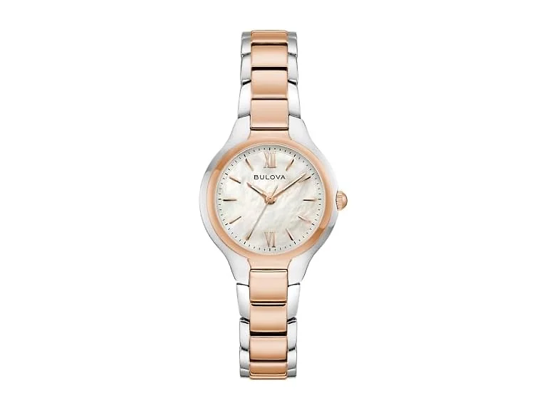 Bulova Classic Two-Tone Rose Gold & White Mother-o