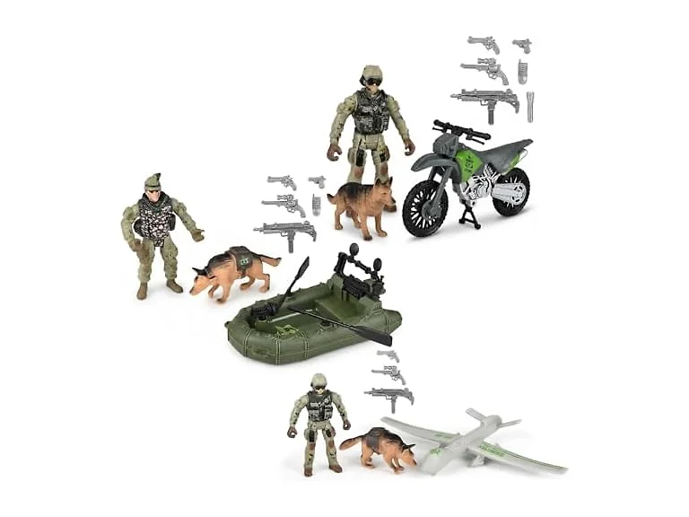 4 Piece Soldier Search Playset