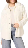 Amazon Essentials Women's Oversized Teddy Sherpa Shirt Jacket, Cream, X-Large