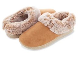 Floopi FLOOPI-380-CHT-S S Womens Microsuede Clog Slipp