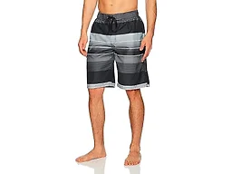 Kanu Surf Men's Flex Swim Trunks (Regular & Extended Sizes), Seaweeds Black, X-Large