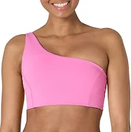 Amazon Essentials Women's Formflex One Shoulder Sports Bra Pink X-Small