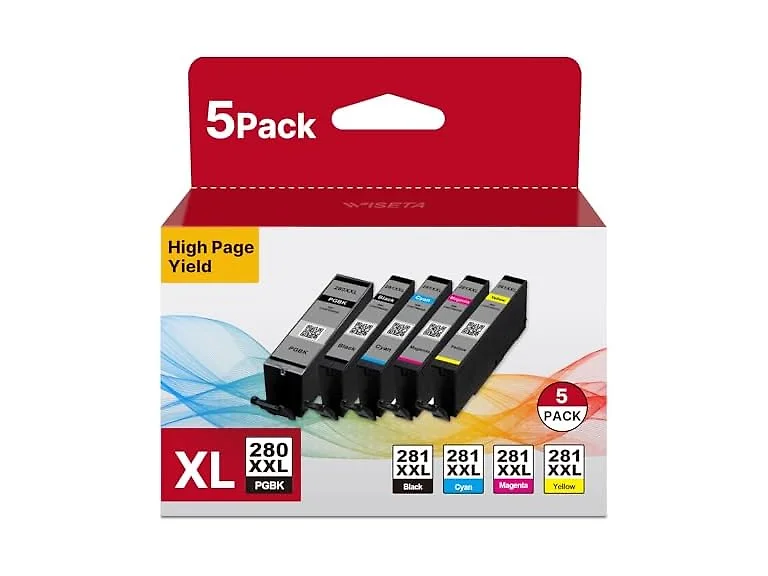 Wiseta PGI-280XXL CLI-281XXL Ink Cartridges