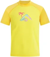 Kanu Surf Girls' Standard Karlie UPF 50+ Sun Protective Rashguard Swim Shirt, Gigi Yellow, 8
