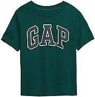 GAP Baby Boys Short Sleeve Logo T-Shirt T Shirt, June Bug 19-5414 TCX, 3-6 Months US