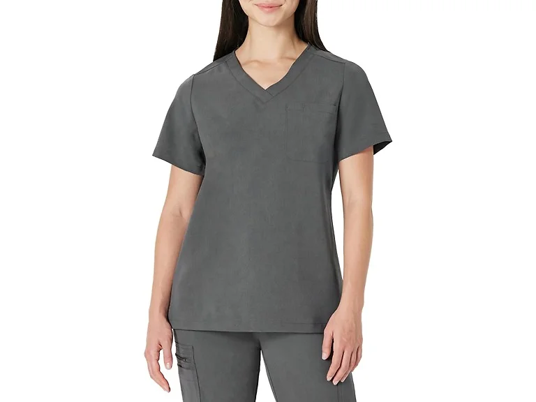 Amazon Basics Women (S) Scrubs V-neck Pockets Top