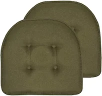 Sweet Home Collection SHC-UPAD-2PK-AGRN 2-Pack Solid