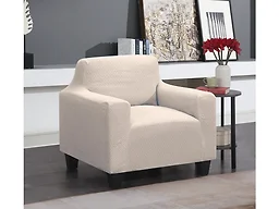 J&V Textiles STRETCH-CHAIR BEIGE CHAIR Super Stretch Couc