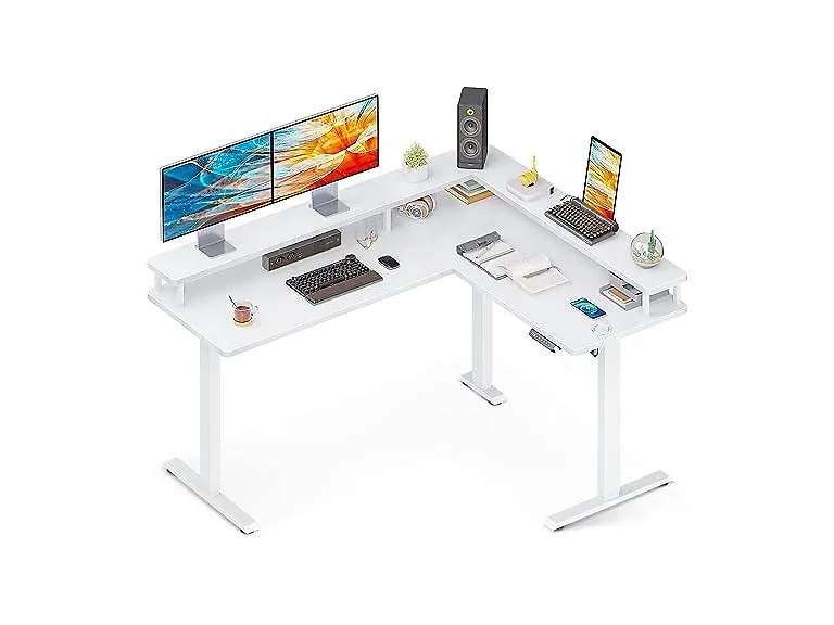 AODK L-Shape Electric Desk, 59"x48"