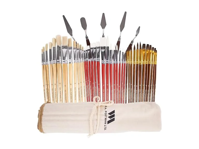 Professional Acrylic Paint Brush Set (38-Piece)
