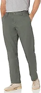 Amazon Essentials Men's Classic-Fit Wrinkle-Resistant Flat-Front Chino Pant, Dark Olive, 56W x 34L