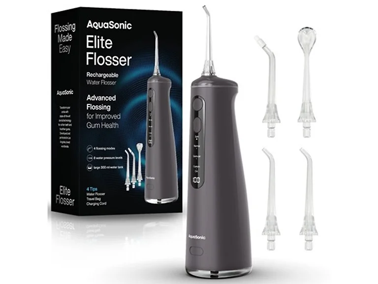 AquaSonic Elite Water Flosser Charcoal