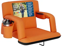 Reclining Stadium Seat w Armrests - Org