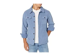 Amazon Essentials Men's Long-Sleeve Polar Fleece Shirt Jacket for Winter, Indigo Blue Heather, X-Small