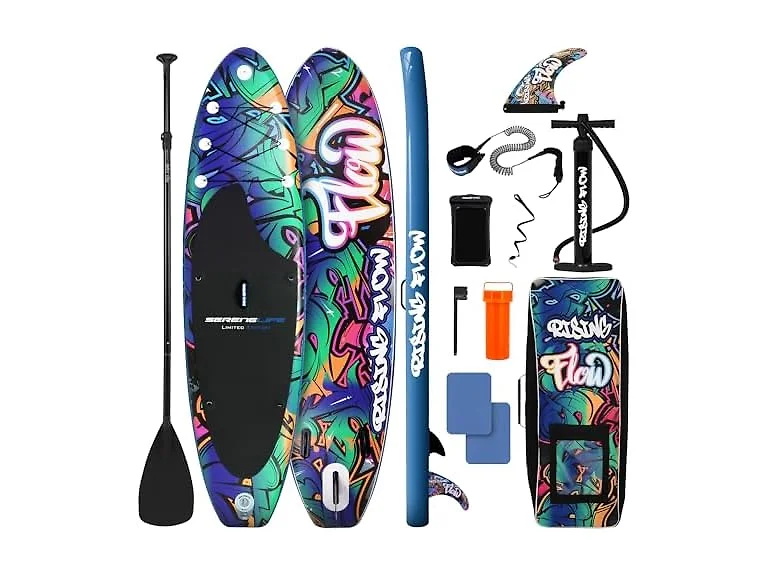 SereneLife 10'6" Inflatable Stand Up Paddle Board