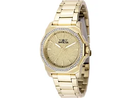 Invicta ZWI-49130 34mm Womens Speedway 3 Hand Watch Gold