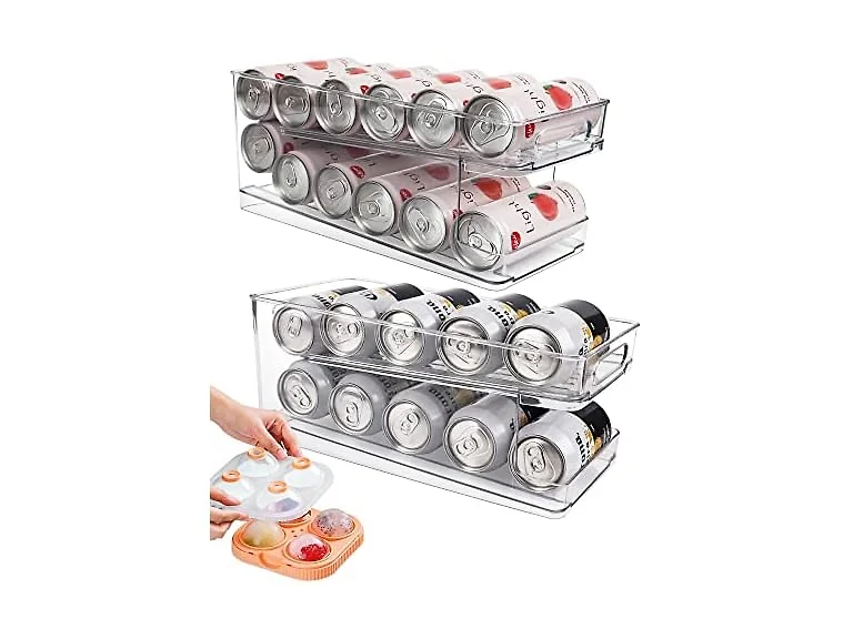 Zyerch 2 Pack Rolling Soda Can Dispenser