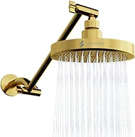 6" Round Rain Shower Head & Arm