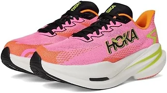 Hoka 1168721-NNRS 7.5 Hoka Mach X 3 Women's Shoes Neon Rose/Neon Tangerine