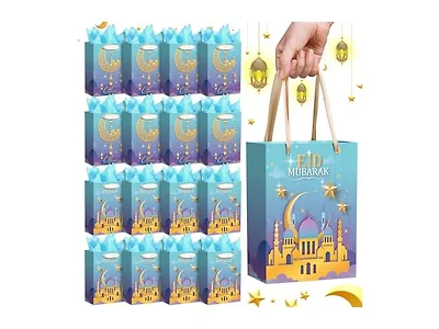 16 Pack Ramadan Gift Bags With Handles
