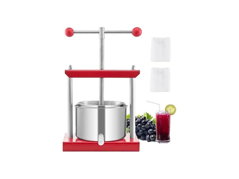 Fruit Wine Press, 0.88 Gallon/3.36L, 2 Stainless