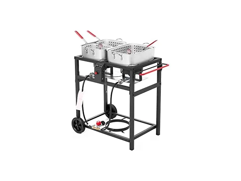 Fire Riot Outdoor Dual Burner Fryer Cart