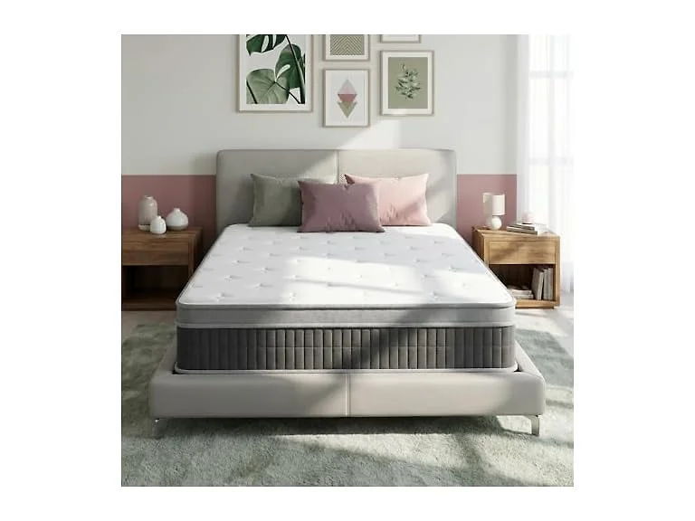inight King Luxury Euro-Top Hybrid Mattress, 12 Inch Medium Firm