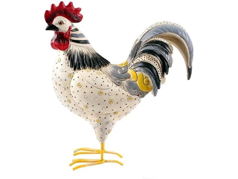 Santa's Workshop 12" Resin Fancy Rooster