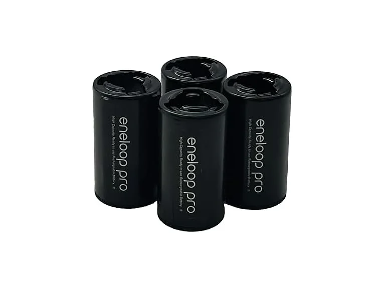 (4 Pack) Eneloop Panasonic Pro Battery Adapters