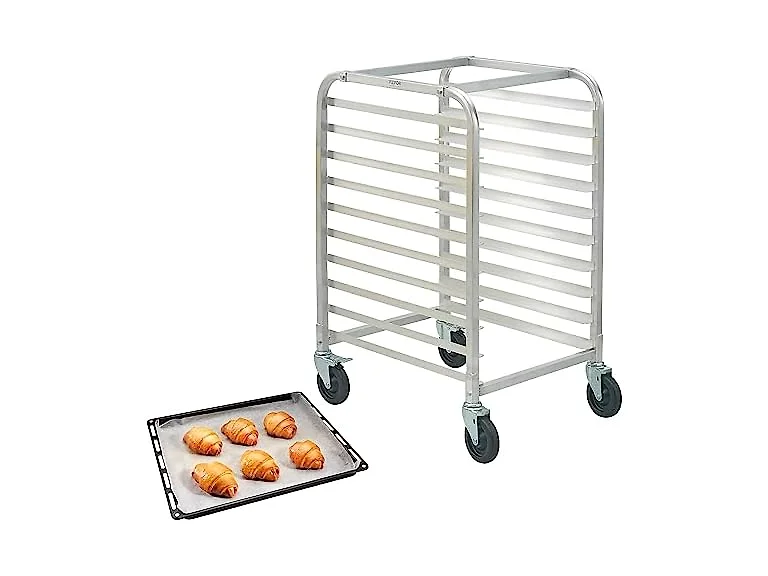 10-Tier Rolling Bun Pan Rack
