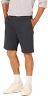 Amazon Essentials Men's Classic-Fit 9" Cotton Twill Chino Shorts with Button-Through Pockets, Dark Navy, 38