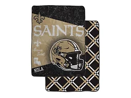 NFL Team Helmet Fleece Blanket - New Orleans Saints