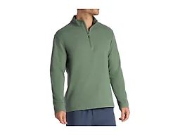 Gaiam Men’s Reform Long Sleeve Quarter-Zip, Standard Fit, Stretch Midweight Material, Duck Green, Small