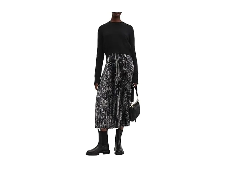 AllSaints Women's Jinx Pleated Brown M