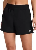 Reebok Women’s Marathoner Track 4.5” Short, Standard Fit, Lightweight Poly Fabric, Black, Medium