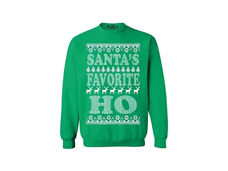 Shop4ever Women (L) Santa's Favorite Sweatshirts
