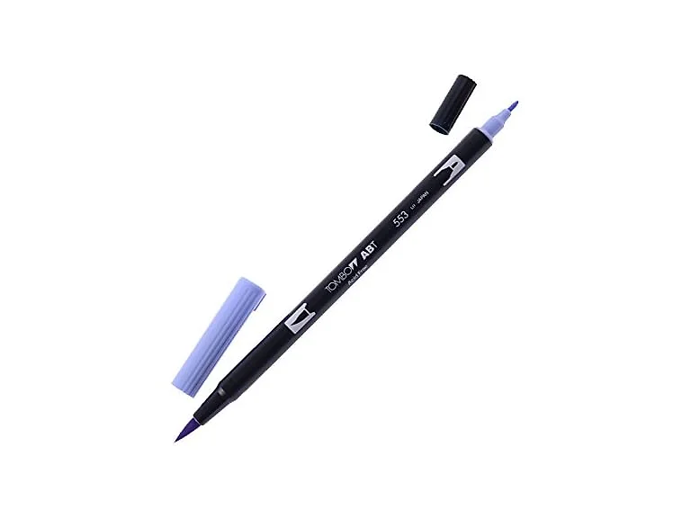 Tombow Dual Brush Pen Mist Purple 553