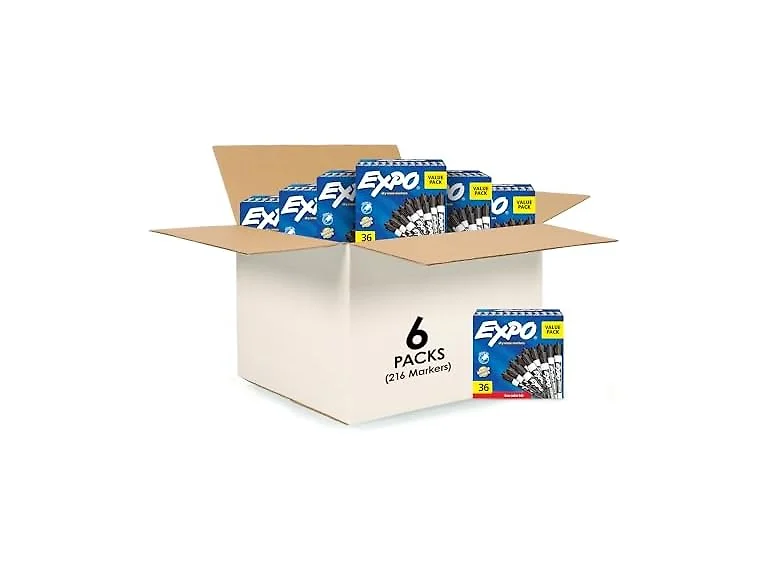 EXPO EXPO Dry Erase Markers, Black