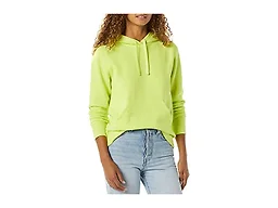 Amazon Essentials Women's Regular-Fit Midweight Fleece Pullover Hoodie with Kangaroo Pocket (Available in Plus Size), Lime Green, X-Small